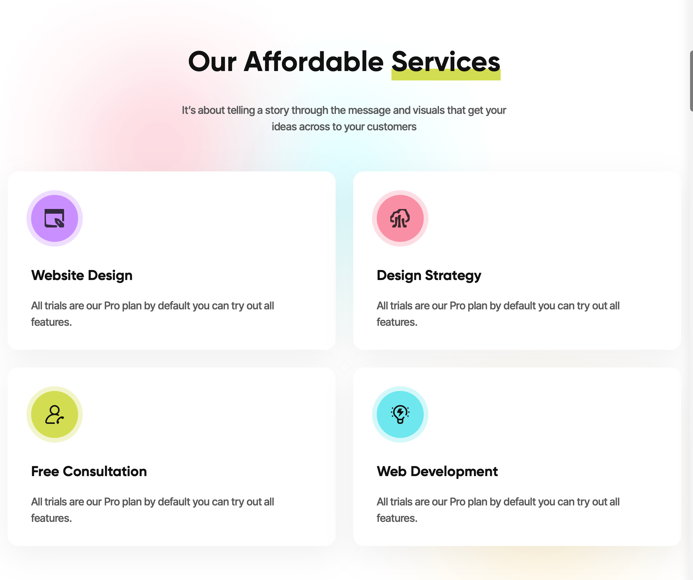 Portfolio page preview